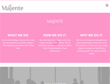 Tablet Screenshot of majente.com